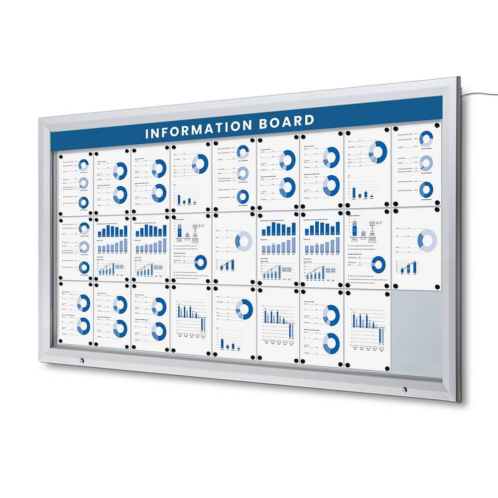 Vitrína 27xA4, LED osvetlenie 