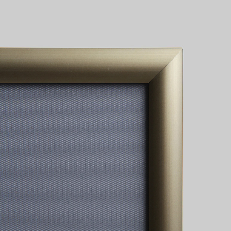 Zlatý klaprám A1, ostré rohy, 25mm profil