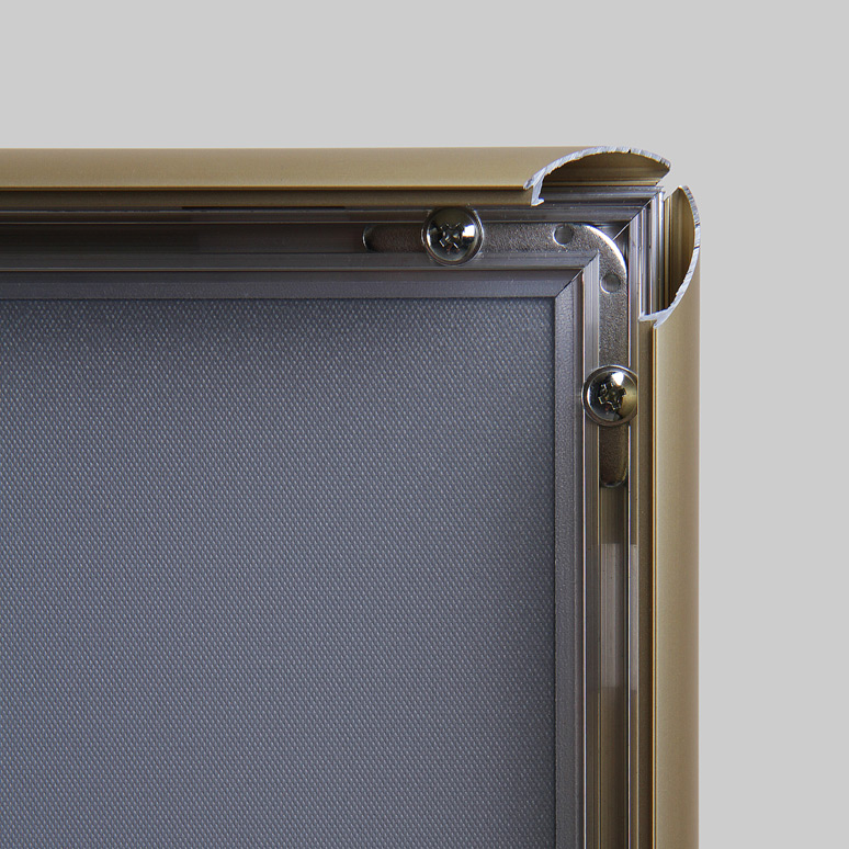 Zlatý klaprám A1, ostré rohy, 25mm profil