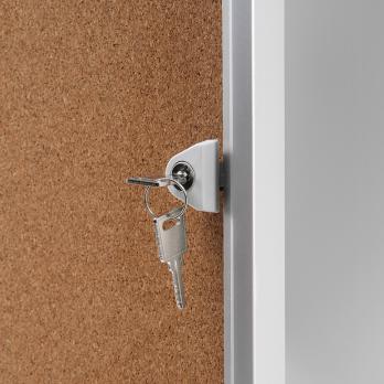 Interiérová vitrína Economy 6xA4 - korkový povrch