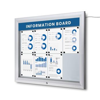 Vitrína 8xA4, LED osvetlenie